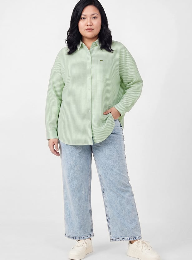 Women Striped Regular Fit Shirt