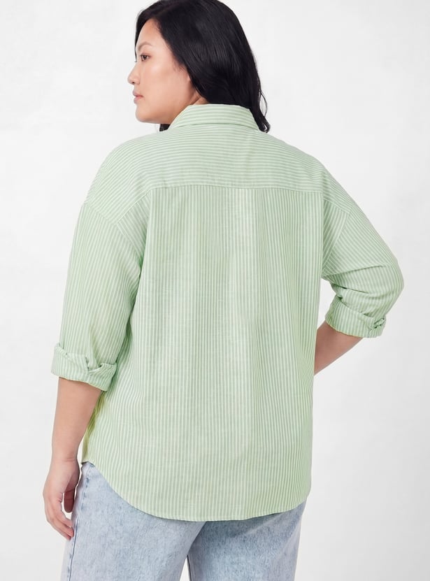 Women Striped Regular Fit Shirt