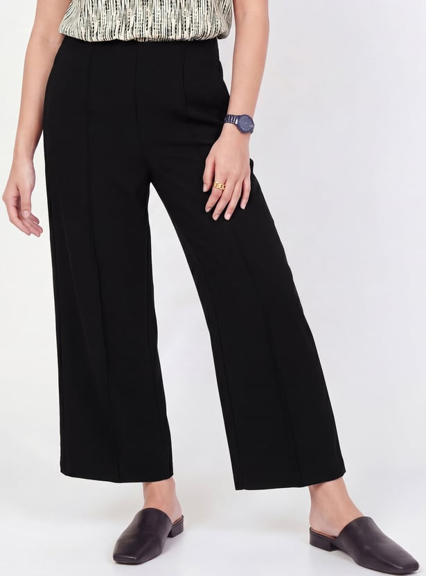 Women Solid Trousers