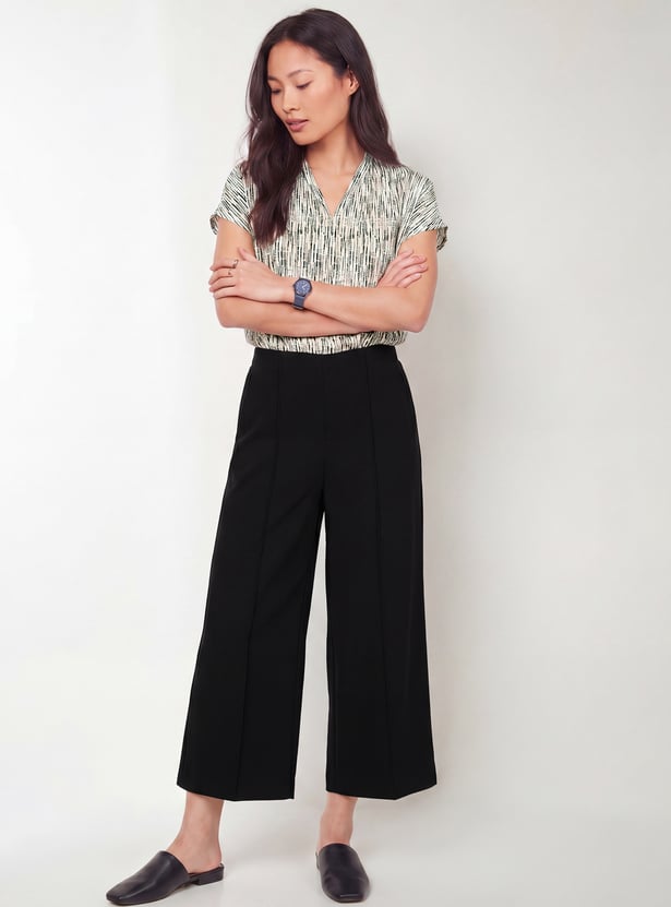 Women Solid Trousers