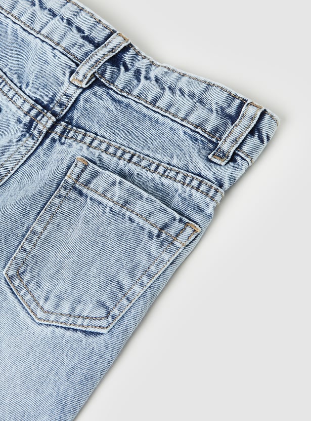 Boys Washed Loose Fit Jeans