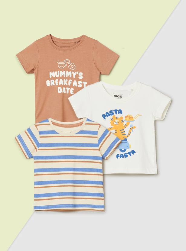 Boys Assorted T-shirt - Pack of 3