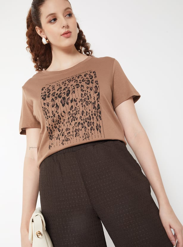 Women Animal Print T-shirt
