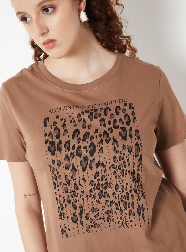 Women Animal Print T-shirt