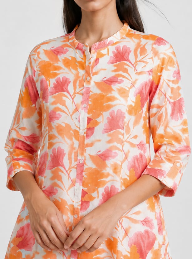 Women Floral Straight Kurta Set