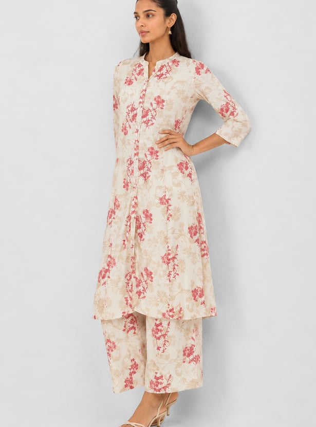 Women Floral Print A-Line Kurta Set