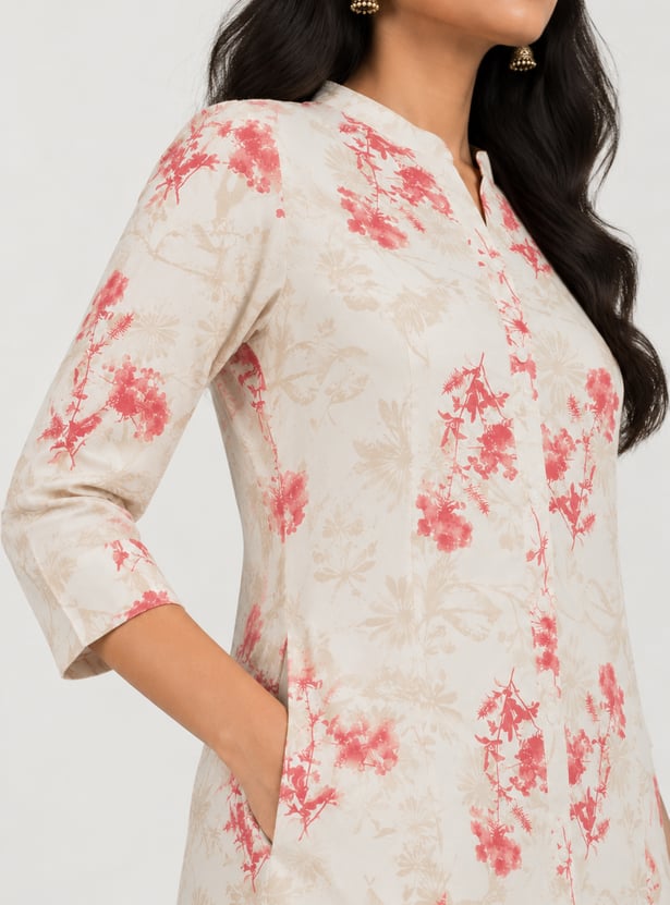 Women Floral Print A-Line Kurta Set