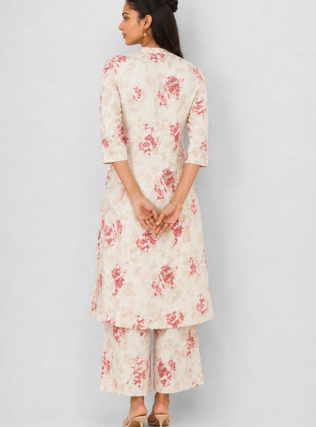 Women Floral Print A-Line Kurta Set