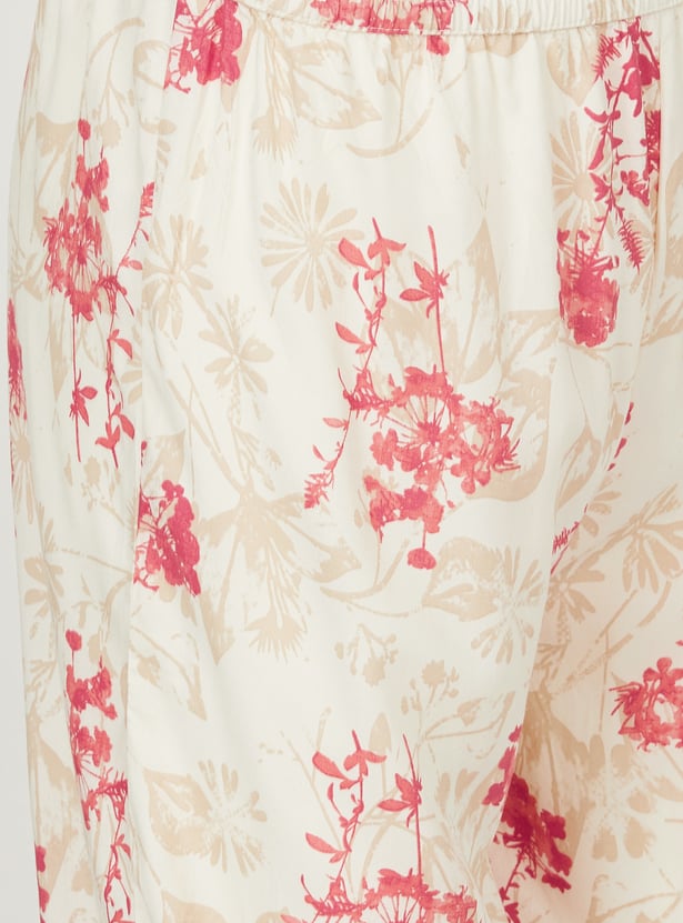 Women Floral Print A-Line Kurta Set