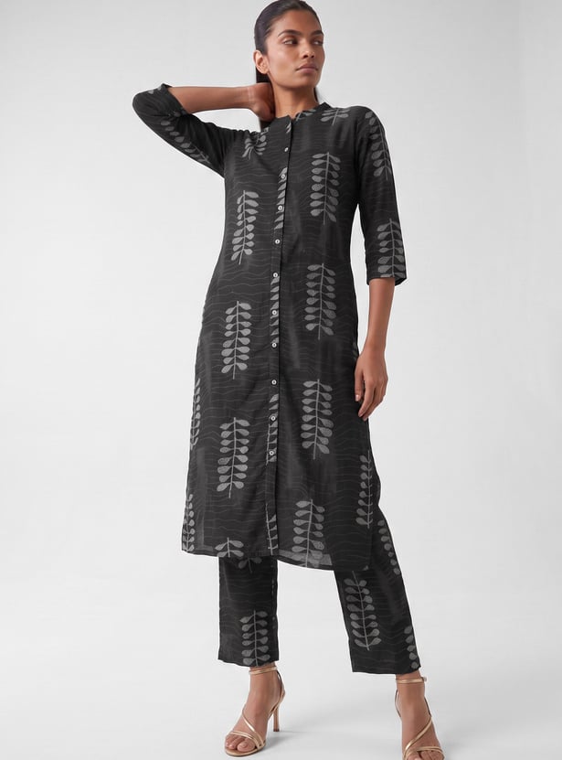 Women Printed Straight Kurta Set