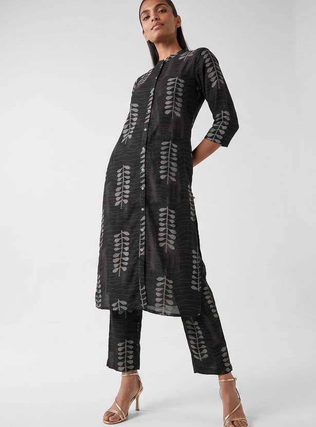 Women Printed Straight Kurta Set