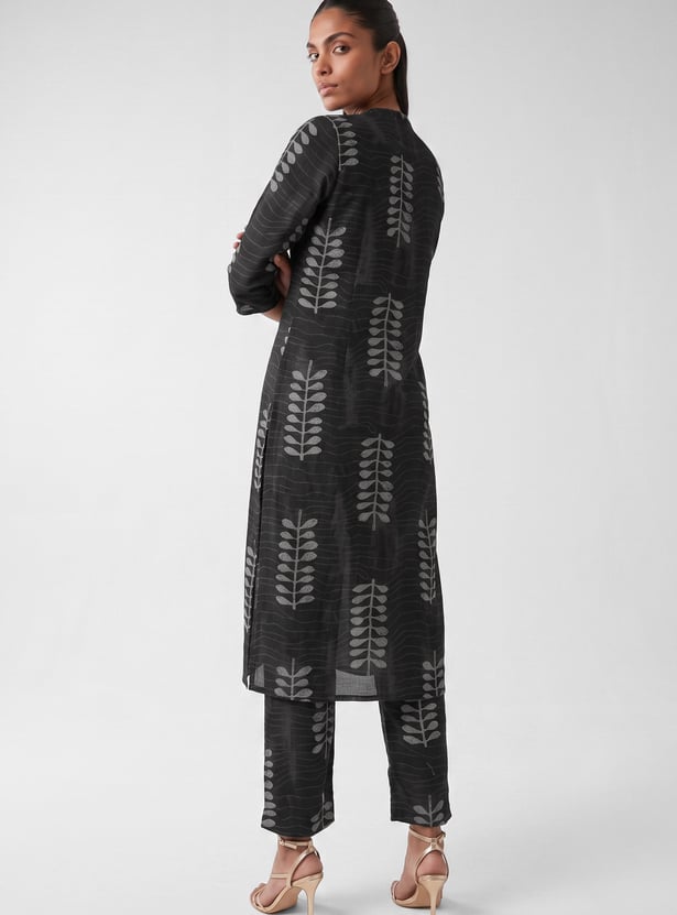 Women Printed Straight Kurta Set