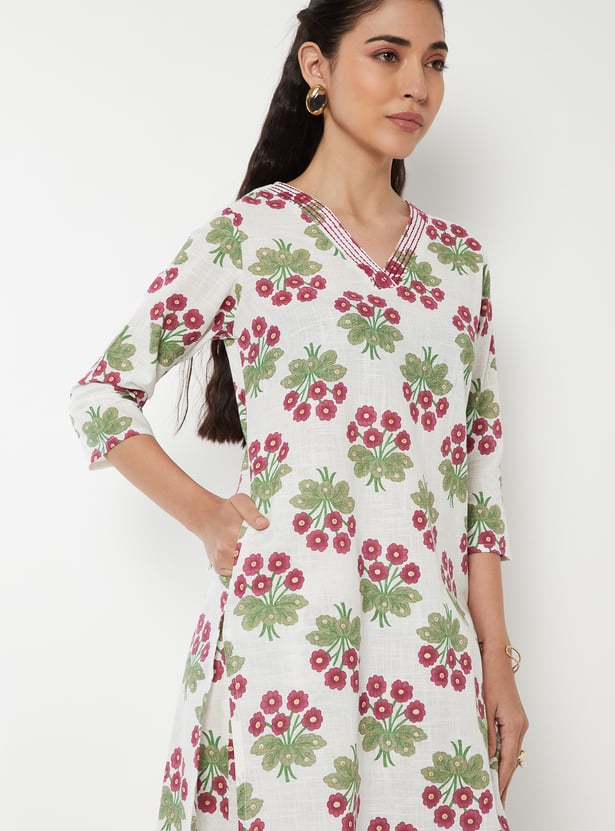 Women Printed Straight Kurta