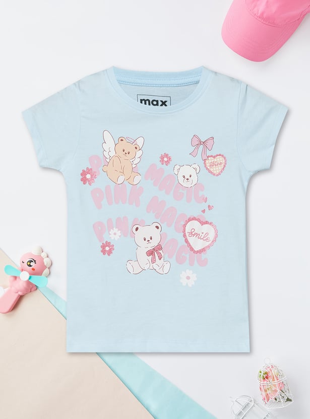 Girls Graphic Print T-shirt