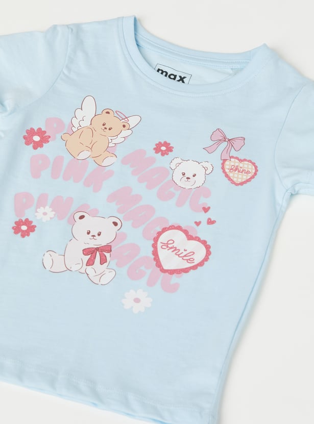 Girls Graphic Print T-shirt
