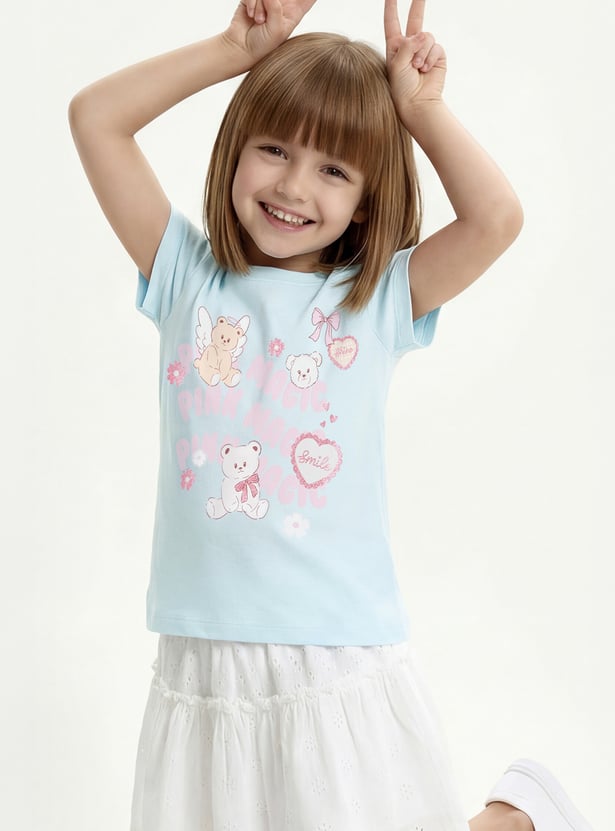 Girls Graphic Print T-shirt