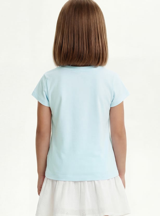 Girls Graphic Print T-shirt