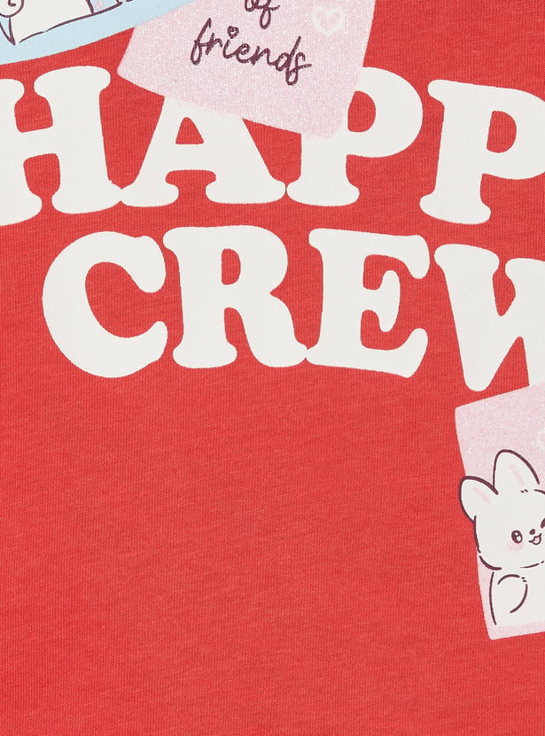 Girls Graphic Print T-shirt