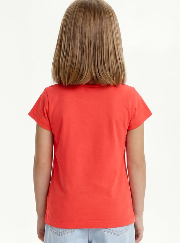 Girls Graphic Print T-shirt