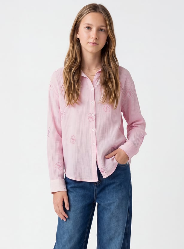 Girls Embroidered Shirt