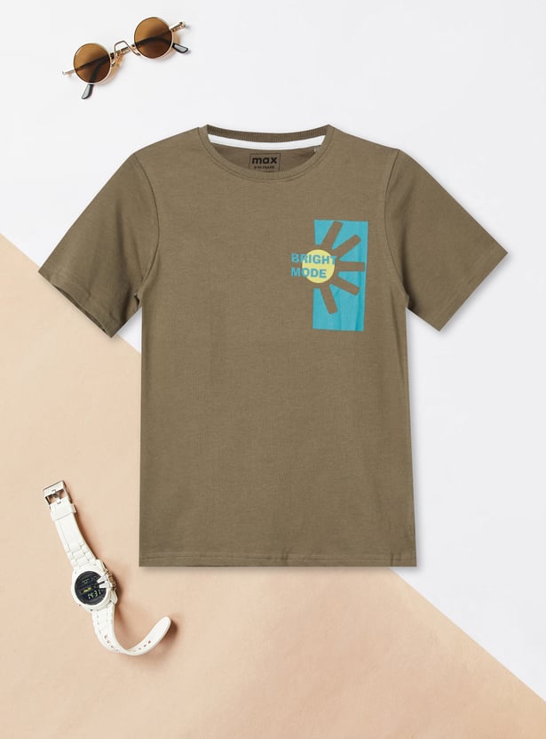 Boys Placement Print T-shirt