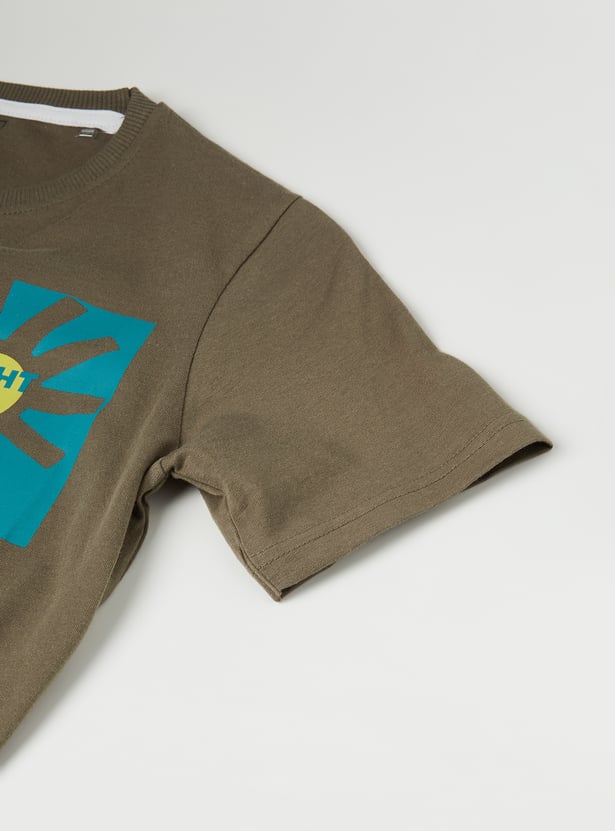 Boys Placement Print T-shirt