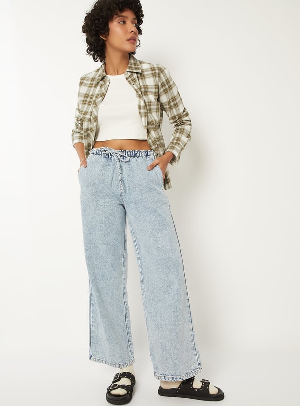Women Light Wash Jeans