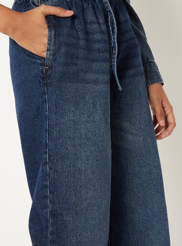 Women Dark Wash Full Length Jeans