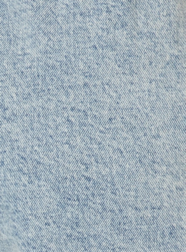 Women Washed Denim Shorts