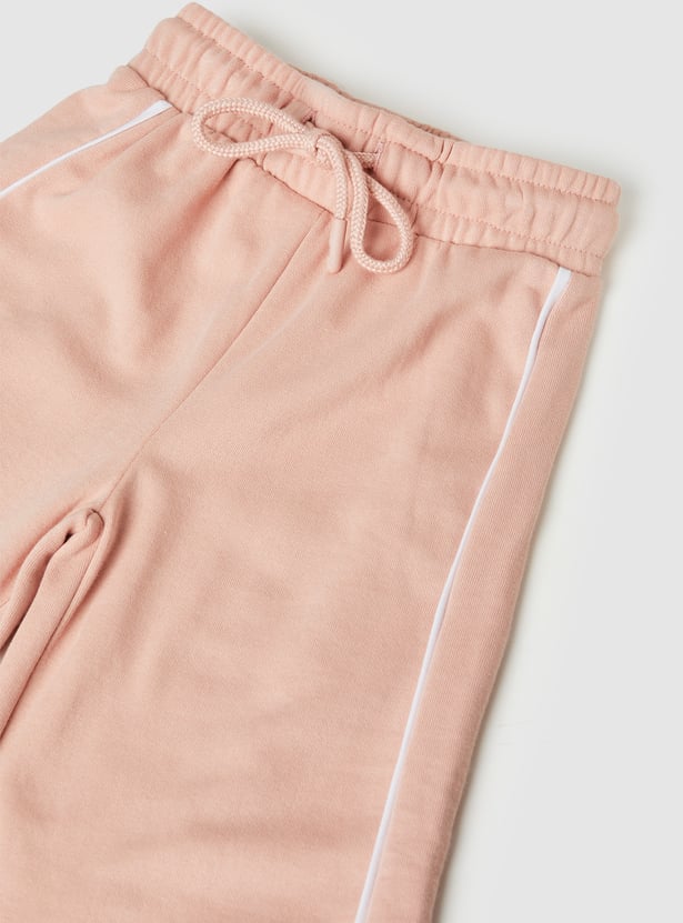 Girls Solid Wide Leg Trouser