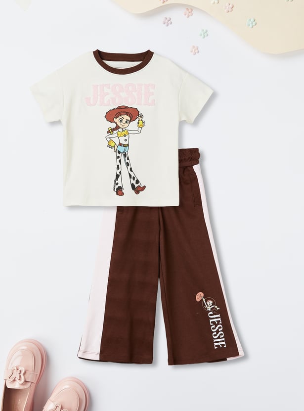 Girls Jessie Print Trousers Set