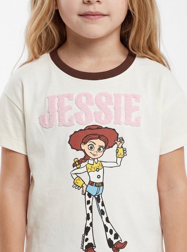 Girls Jessie Print Trousers Set