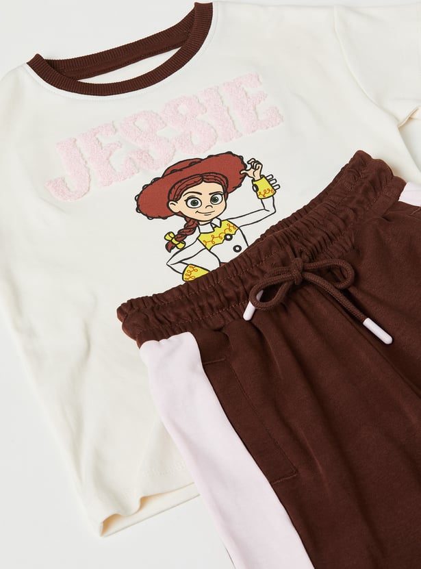 Girls Jessie Print Trousers Set