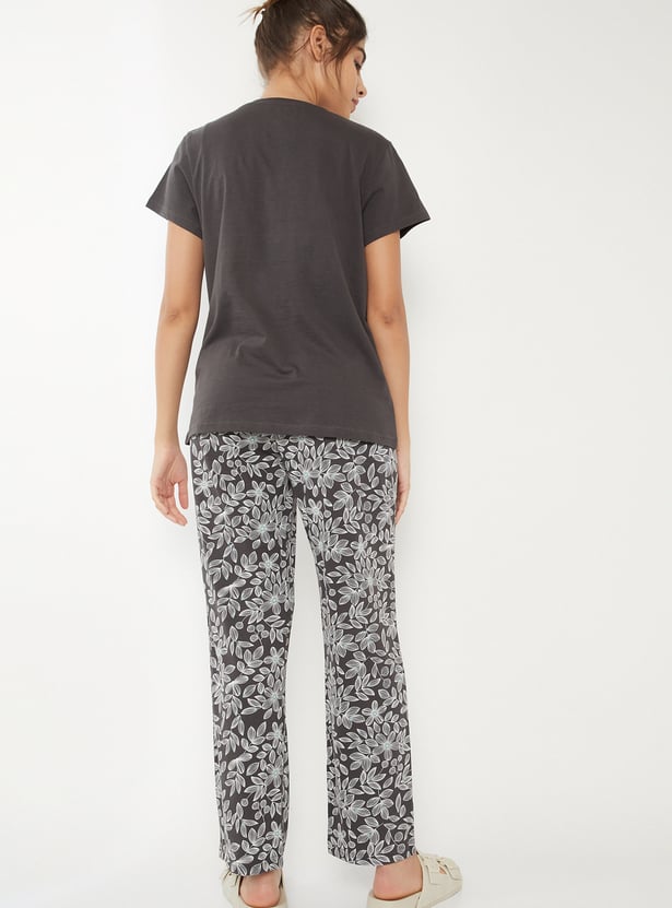 Women Printed PJ Set