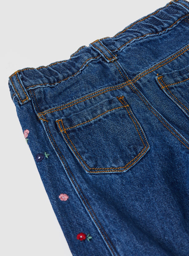 Girls Embroidered Jeans