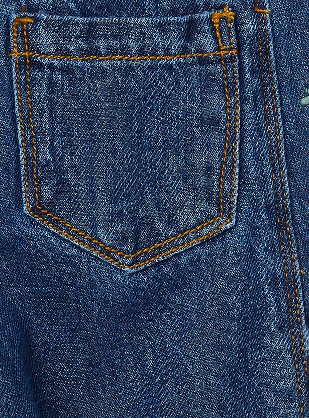 Girls Embroidered Jeans
