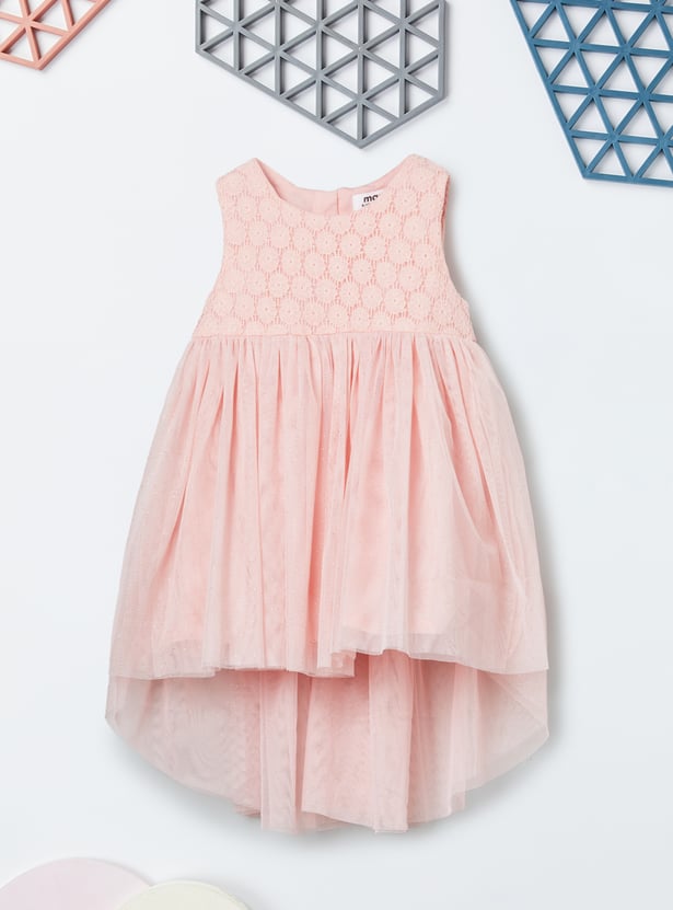 Girls Crochet Dress with Headband