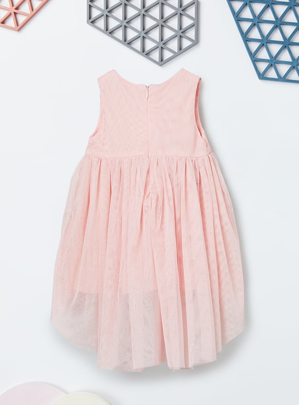 Girls Crochet Dress with Headband