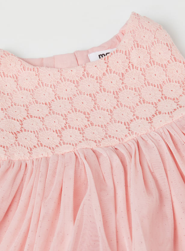 Girls Crochet Dress with Headband