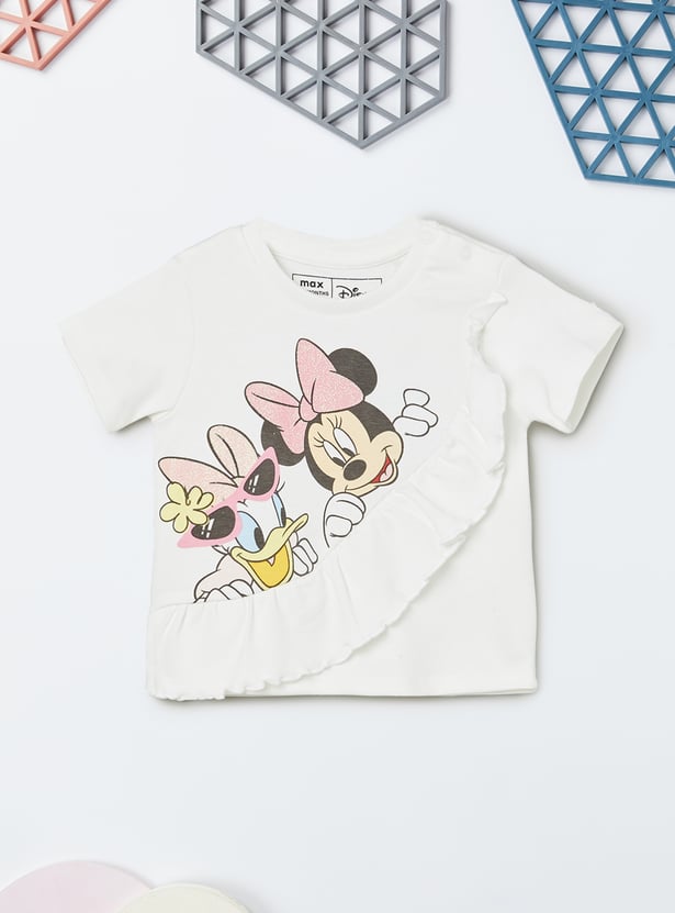 Girls Minnie & Daisy Duck Printed Shorts Set