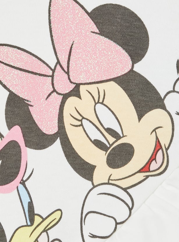 Girls Minnie & Daisy Duck Printed Shorts Set