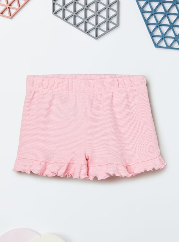 Girls Minnie & Daisy Duck Printed Shorts Set