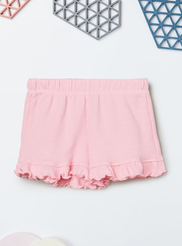 Girls Minnie & Daisy Duck Printed Shorts Set