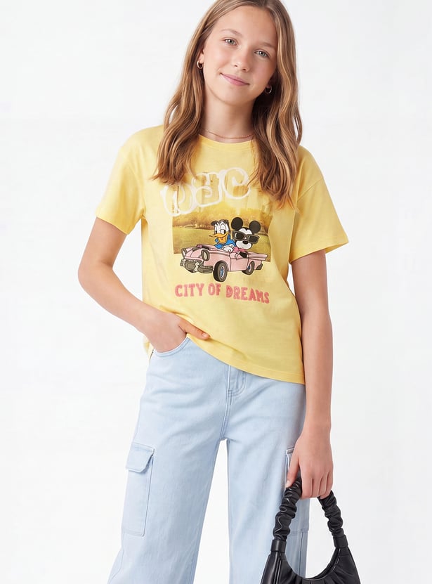 Girls Mickey & Donald T-shirt