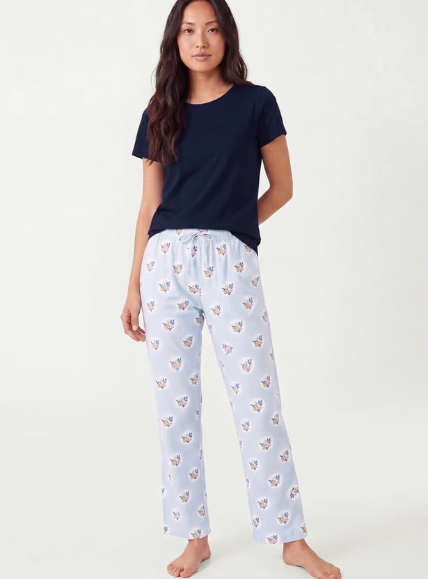 Women Solid PJ Set