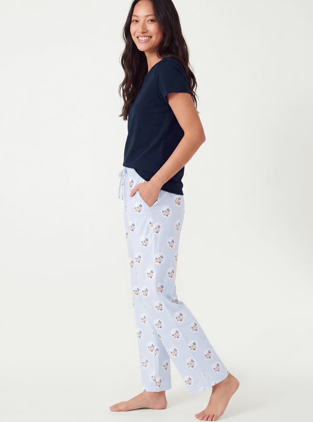 Women Solid PJ Set