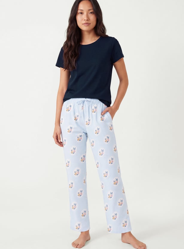 Women Solid PJ Set