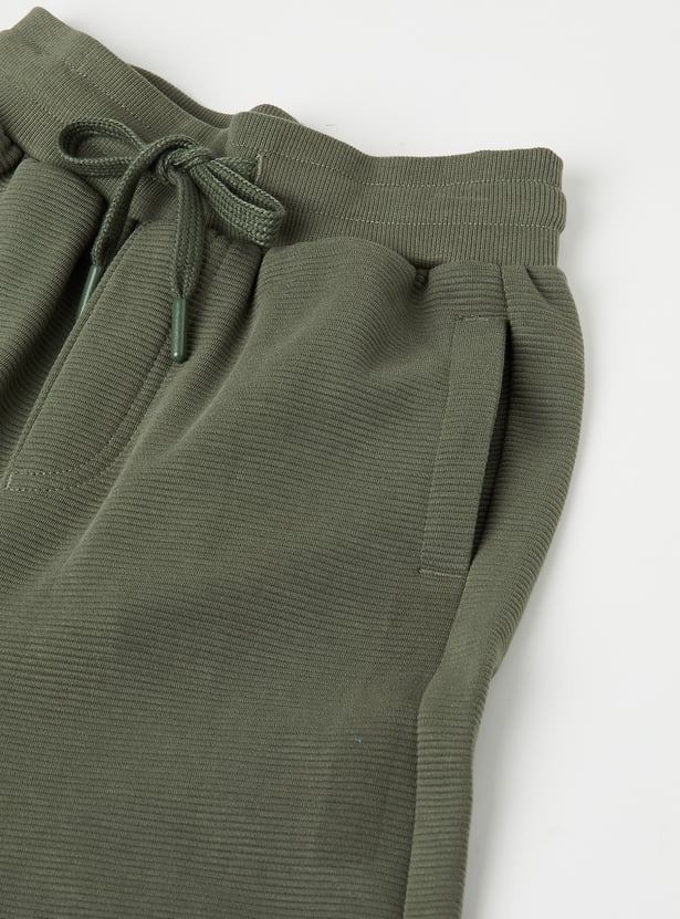 Boys Textured Joggers