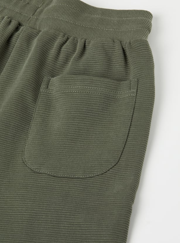 Boys Textured Joggers