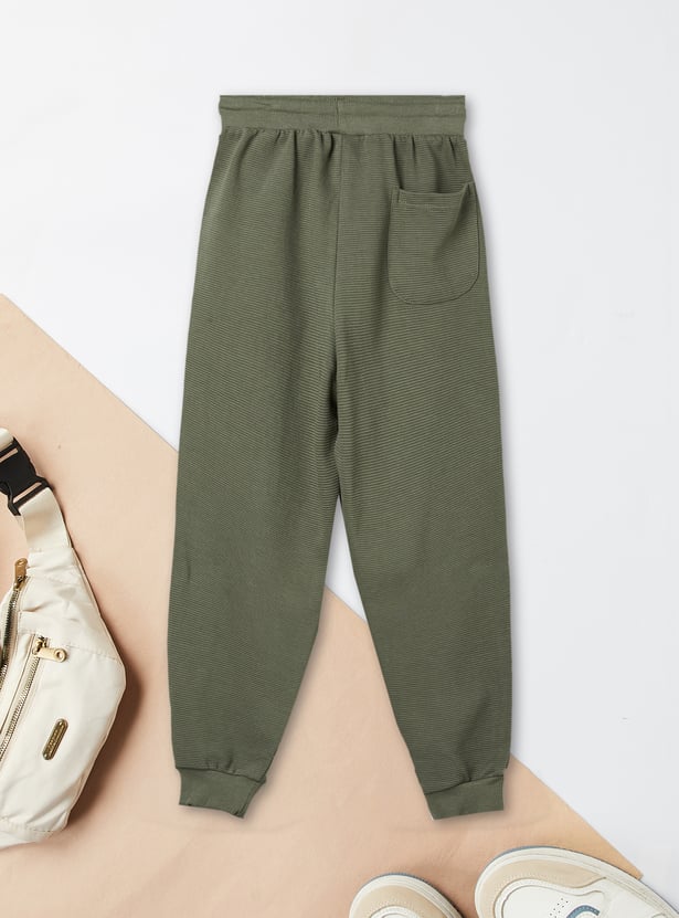 Boys Textured Joggers